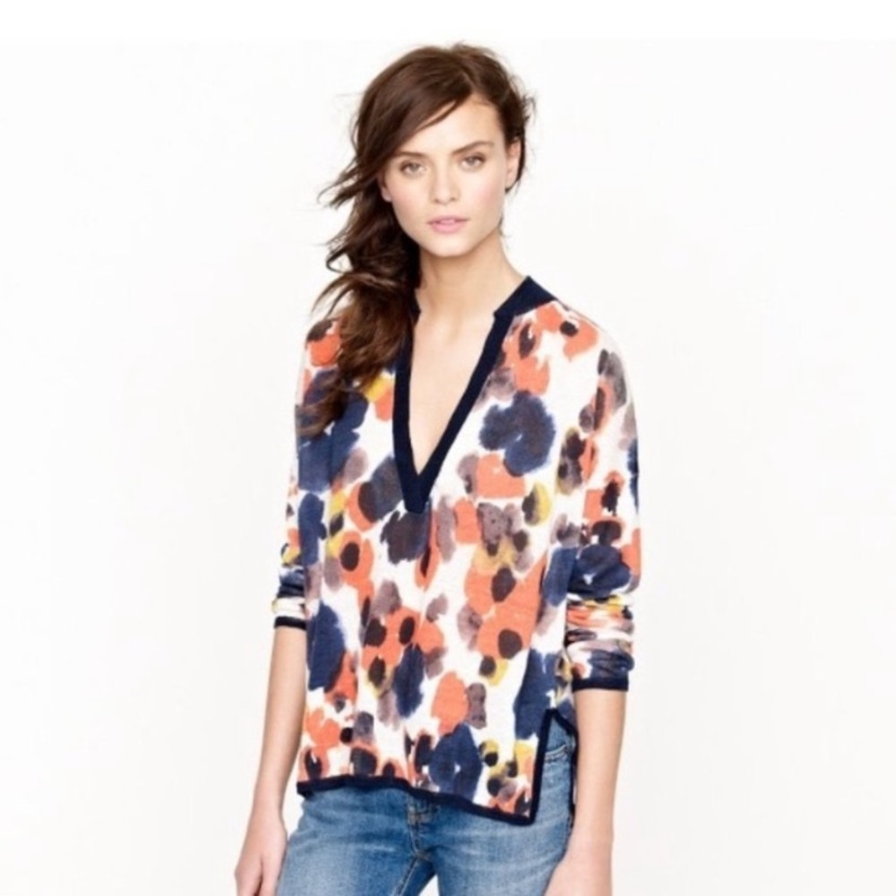 J. CREW Linen Lightweight Pullover Sweater, S